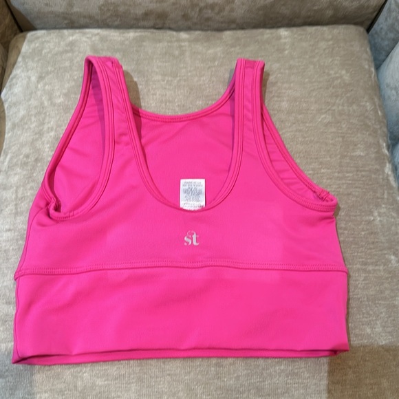 Strut This Neon Pink Sports Bra Size Medium - Picture 2 of 4